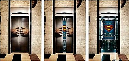 电梯里的艺术 巧妙电梯广告的创意密码